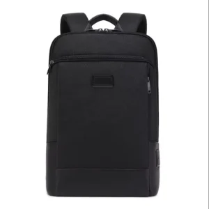 Men’s Business Laptop Backpack USB Charging Waterproof Breathable Polyester Zipper 36-55L Capacity Anti-Theft