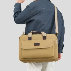 Men’s Canvas Fashionable Simple Luggage Bag Large-capacity Portable Business Commuting Travel Bag Dry-wet Separated Fitness Bag