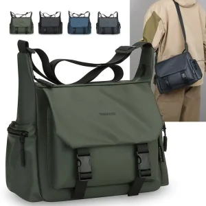 Men’s Messenger Bag Large Capacity Shoulder Bag Autumn Winter Fashion Film Backpack Waterproof Multifunctional