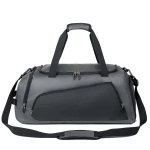 Men’s Polyester Fitness Duffel Bag Large Capacity Custom Made Outdoor Short Trip Travel Casual Sports Dry Wet Separation 20-35L