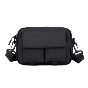 Messenger Bag Sling Crossbody Shoulder Bags Office School Black Fashion Bag Water Resistant for Business 400g