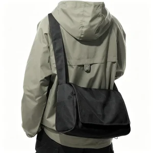 Messenger Bag for Men Crossbody Bag Aesthetic Water Resistant Unisex Classic Canvas Shoulder Bag