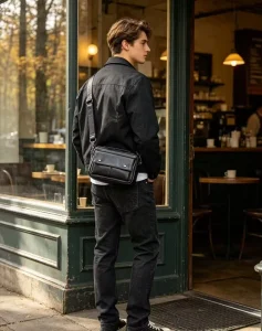 Messenger Bags PU Summer Messenger Bags Durable Zipper Closure for Leisure Travel