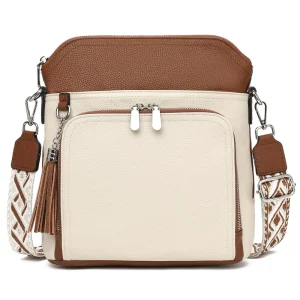 Middle Square ross-border Women’s High-end Shoulder Crossbody Bag Simple All-match PU Zipper Closure