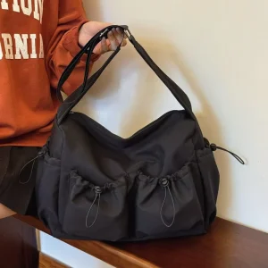 Minimalist Messenger Bag for Couples Fashion Workwear Crossbody Bag for Literary Youth