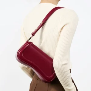 Minimalist Vintage Lady Genuine Leather Luxury Shoulder Bag for Women Single Strap Personalized Fashion Handbag Candy Zip