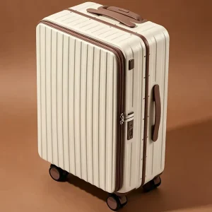 Modern Robust Aluminum Frame Spinner Suitcase Custom Design PC Material Luxury Travel Portable Trolley Luggage