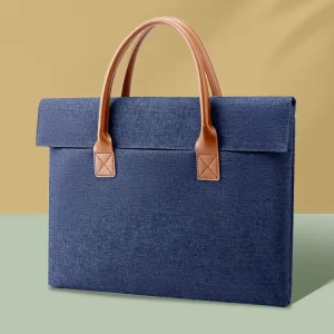 Modern Simple Laptop Bag 14 15 Inch Waterproof Polyester Customizable Logo Corporate Office Use