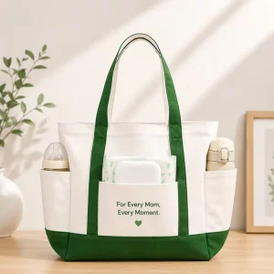 Mommy Bag Baby Diaper Tote Bag Large Capacity Multi Pocket Baby Tote Bag for Hospital Maternity and Daily Baby Care Use