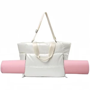 Multi purpose Large Capacity Gym Fitness Sports Tote Bag Women Yoga Mat Shoulder Puffy Travel Bags for Lady