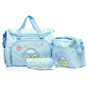 Multifunction Baby Messenger Diaper Bag Large Capacity Tote Diaper Bag 4 Pcs Set Mommy Bag Fashion Portable OEM 500 Pc