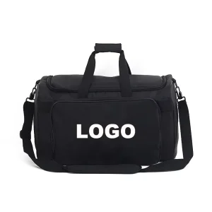 Multifunctional Personalised Black Unisex Vintage Small Medium High Quality Zipper Carry Sports Gym Duffle Bag Sneaker Storage