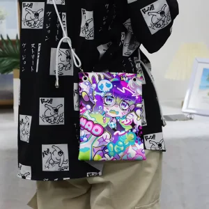 Multiple Compartments Jacquard Crossbody Phone Bag Custom Anime Teenager’s Wallet Phone Bag