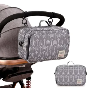 Mummy Baby Bag Water Resistant Polyester and Fabric Diaper Storage Designer Print Style