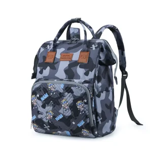 Nappy Dustproof Durable Waterproof Large Capacity Multi Pouches Customized Logo Nylon All Seasons Baby Diaper Bag