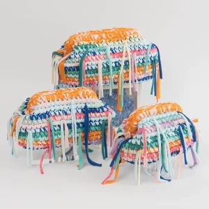 New Arrival Crochet Women’s Shoulder Bag Handmade Yarn Wool Woven Unique Luxury Beach Vintage Lady Bohemian Single Winter