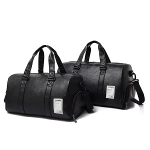 New Arrival Custom Luxury Duffel Bag Modern Style PU Travel Bag for Men for Yoga Gym & Fitness Shoes Included