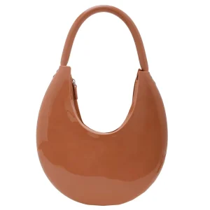 New Arrivals Fashion Half Moon Design Ladies Jelly Handbags PVC Hobo Shoulder Bags for Women