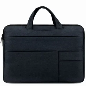 New Arrivals Unisex Portable Laptop Bag with Zipper Closure Waterproof and Shockproof Lining Polyester Two Handles