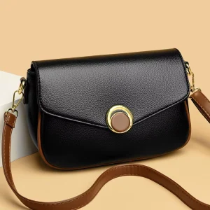 New Autumn Fashion Crossbody Bag for Women Waterproof PU Leather Shoulder Bag Large Capacity Female Designer Satchel Sling Bag