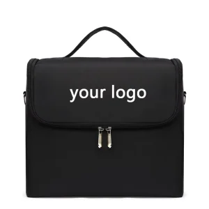 New Custom Logo Large Capacity Makeup Box Nail Art Toolbox Waterproof Travel Women Cosmetic Bags