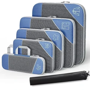 New Design Fashion Foldable Travel Bag Travel Bag Organizer Mutil Color Packing Cube Travel Storage Bag Set
