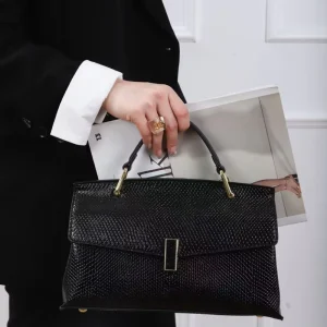 New Design High End Women’s Crossbody Bag Elegant Shoulder Bag Versatile Shiny PU Leather Handbag Customizable