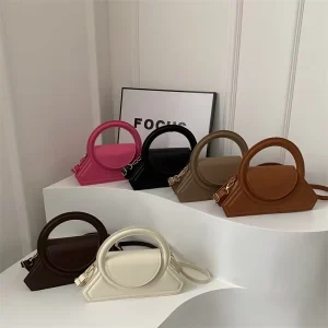 New Design Round Handle Fashionable Retro Unique Women’s Bag