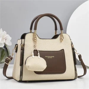 New Fashion Casual Crossbody Bags Women PU Shoulder Bags Zipper Large Daily Handbags Girls Ladies