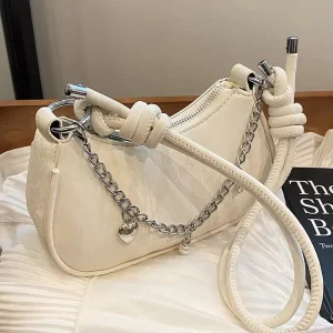 New Fashion Handbags Light Lady Underarm Leather Bags Lady Design Purses for Girls