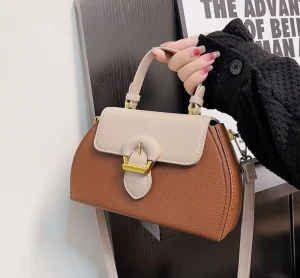 New Fashion Minimalist Handheld Saddle Bag Versatile Shoulder Crossbody Shell Bag Durable Lightweight Panelled High-end