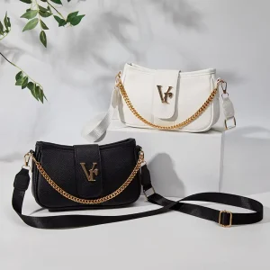 New Fashion PU Shoulder Bag High Quality Handbag Large Capacity Sling Crossbody Bag