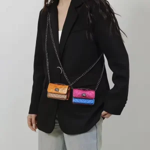 New Fashion Women’s Mini Handbags Single Chain Kids Candy Pvc Bags