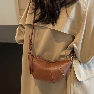 New Fashionable Shoulder Crossbody PU Croissant Dumpling Bag for Women Cross Border Trend Small Capacity YOUBEI-518