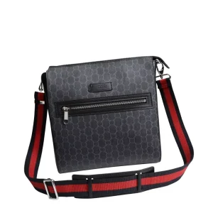 New Genuine Leather Messenger Bag Vertical Business Fashion Generous Men’s Shoulder Bag for Business Travel