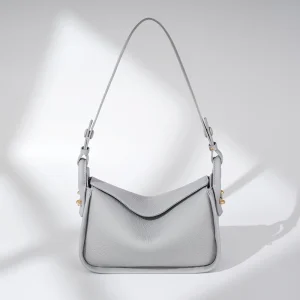 New Genuine Leather ZIP Closure Crossbody Shoulder Bag Niche Advanced Sense Urban Simplicity Medium Size Women’s