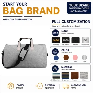 New Large Capacity Travel Bag Waterproof Folding Luggage Travel Bag Suit Clothing Bag