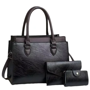 New Luxury PU Leather Fashion Quilted Leather Shoulder Bags Set Women’s Large Capacity Women’s Handbags