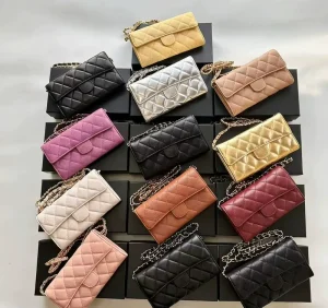 New MP007 Genuine Leather Classic Chain Fashion Caviar Versatile Quilted Crossbody Bag Chain Bag Phone Protective Bag