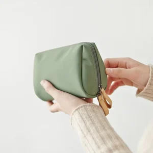 New Makeup Bag Simple Solid Color Cosmetic Bag for Women Pouch Toiletry Bag Waterproof Make up Purses Case
