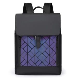 New Oxford Modern Gradient Rhombus Laptop Large Capacity Portable Unisex Outdoor Leisure School Bag Zipper & Hasp Closure