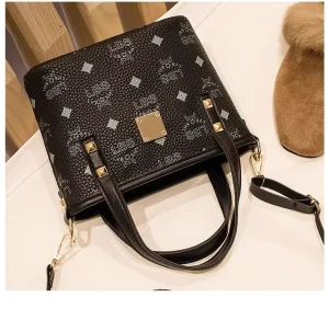 New Retro European American Style Single Shoulder Printed Cross Body Messenger Bag Soft Handle Lightweight Bucket Tote