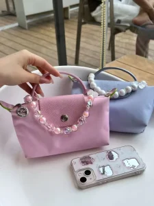 New Retro Fashion Women’s High End Single Shoulder Crossbody Handheld Nylon Dumpling Bag With Zip Closure