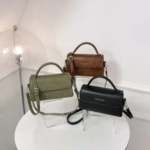 New Simple Retro Crossbody Handbag Autumn Winter Lady Daily Small Square Bags Fashion Women Single Room Bag