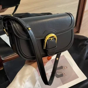 New Spring Summer Bestseller Lady Waterproof High-end Stylish Saddle Bag Textured Crossbody Bag Korean-style Niche Shoulder