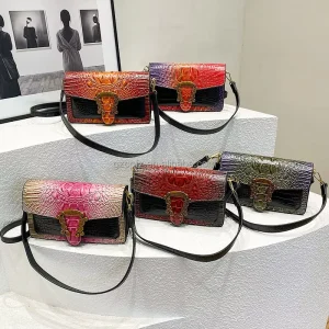 New Square Bag PU Zipper Fashionable Single Shoulder Crossbody Bag Shoulder Strap Women’s Handbag