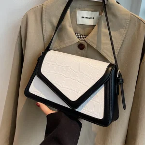 New Stone Pattern Versatile Shoulder Bag Handbags for Women Luxury Sac