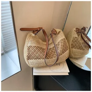 New Style Bags for Women Niche Design Handmade Straw Saddle Bag Designer Bag