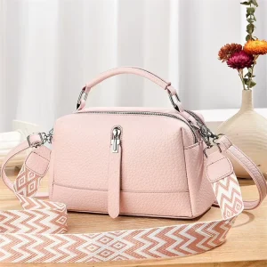 New Style Pink Flower Fashion Colorful Korean Mini Cute Messenger Bag for Girls
