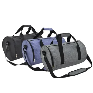 New Style Sports Gym Bag Polyester Travel Duffle Bag with Zippered Closure Customizable Logo Trip Bag
